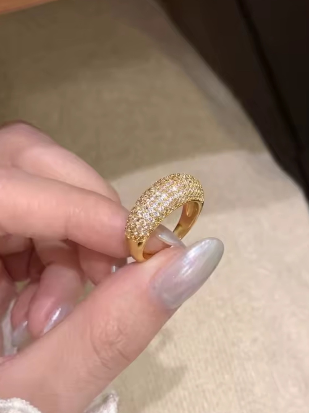 14k 2ct Pave Band - Picture 6 of 14